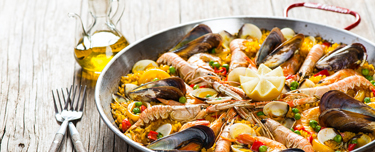 Paella With Mussels And Shrimps